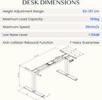 Zit sta bureau - Elektrisch - Verstelbaar - Bureauframe - EC, Diversen, Verzenden, Zo goed als nieuw