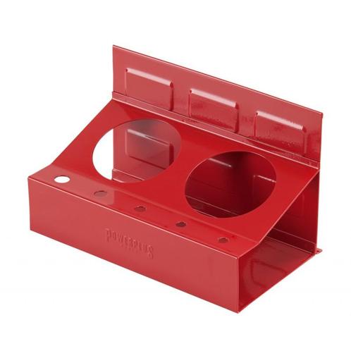 Magnetische houder rood voor 2 spuitbussen, Doe-het-zelf en Verbouw, Gereedschap | Overige machines, Ophalen of Verzenden