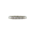 Witgouden vintage rijring met diamant 14 kt, Ophalen of Verzenden, Nieuw