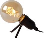 Lucide PUKKI - Tafellamp - LED - E27 - 1x5W 2200K - Zwart, Huis en Inrichting, Lampen | Tafellampen, Ophalen of Verzenden, Zo goed als nieuw