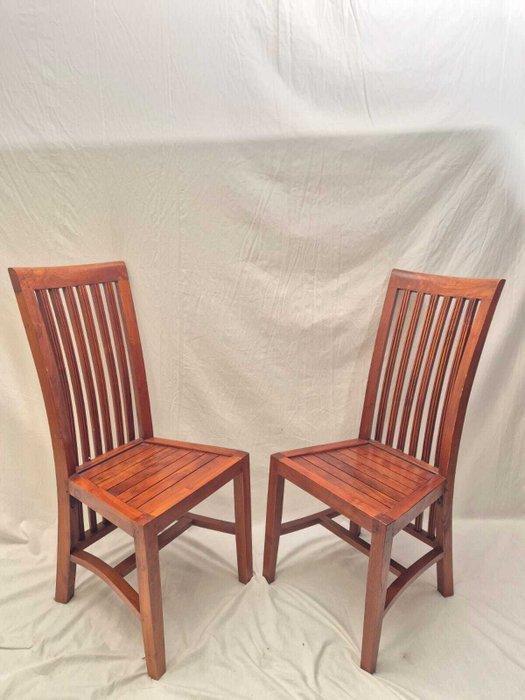 Fauteuil - Set van Jaren 60 Gesneden Design - Hout, Antiek en Kunst, Curiosa en Brocante