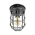 Industriële plafondlamp Nova, Vintage zwart, Huis en Inrichting, Ophalen of Verzenden, Nieuw, Metaal, Industrieel