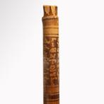 Oud-Egyptisch riet Geschilderd en geïnscribeerd handvat, Antiek en Kunst