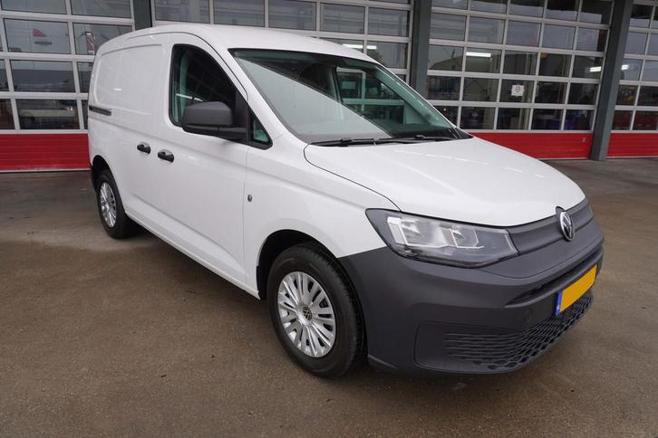 Volkswagen Caddy Cargo 2.0 TDI 75PK DEMO, Auto's, Bestelauto's, Onderhoudsboekje, Lease, Zwart, Handgeschakeld, Wit, Volkswagen