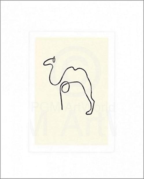 Kunstdruk Pablo Picasso - Le Chameau 50x60cm, Huis en Inrichting, Woonaccessoires | Schilderijen, Tekeningen en Foto's, Nieuw