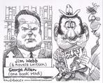 Pentekening Amerika - Allen en Webb (lijst optie), Verzenden