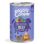 6x Edgard & Cooper Blik Vers Vlees Hondenvoer Rund 400 gr, Dieren en Toebehoren, Dierenvoeding, Verzenden