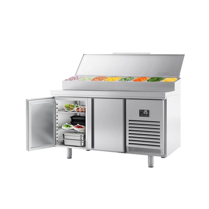 GGM Gastro | Voorbereiding koeltafel - 1468x600mm - met 2 |, Zakelijke goederen, Horeca | Meubilair en Inrichting, Nieuw in verpakking