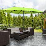 TRUUSK Parasol Tuinparasol 460 X 270 Cm Ovaal Met Handslinge, Tuin en Terras, Parasols, Verzenden, Nieuw
