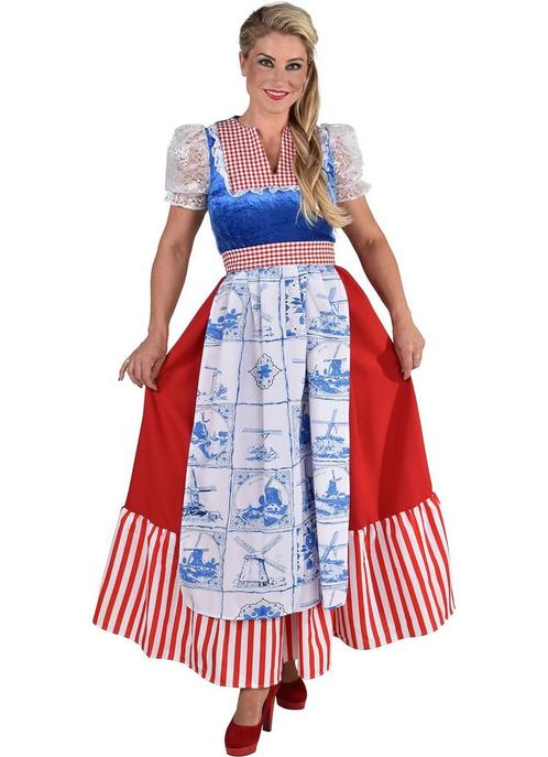 Delfts blauw Holland jurk lang, Kleding | Dames, Carnavalskleding en Feestkleding, Nieuw, Ophalen of Verzenden