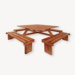 Team picknicktafel Blaricum | hardhout | 8 pers., Tuin en Terras, Tuinsets en Loungesets, Nieuw, Ophalen of Verzenden, Hout