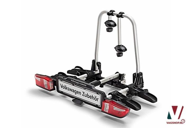 Volkswagen fietsendrager voor 2 fietsen (compact II), Auto diversen, Fietsendragers, Trekhaakdrager, 2 fietsen, Elektrische fiets