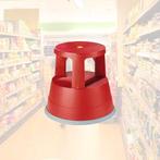 2dekans | BRASQ Opstapkrukje Rood ST200 - Verrijdbaar -, Ophalen of Verzenden, Zo goed als nieuw
