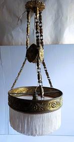 Plafondlamp met lampenkap - met franjes van stof -