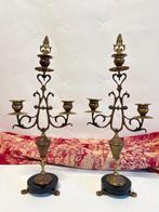 Kandelaber Napoleon III Antiek Exclusief (2) - Gegoten
