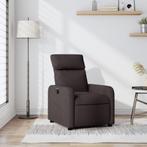 vidaXL Fauteuil verstelbaar stof donkerbruin, Huis en Inrichting, Fauteuils, Verzenden, Nieuw