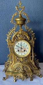 Klok - Brons, Glas - 1850-1900 - S. Marti - Med. Bronze, Antiek en Kunst, Antiek | Klokken