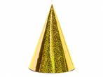 Holografische Feesthoedjes Goud - 6 Stuks, Kleding | Dames, Ophalen of Verzenden, Nieuw