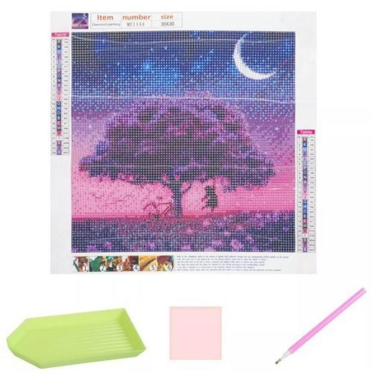 Malatec Diamond Painting Set Boom - Creëer Je Eigen Kunst!, Hobby en Vrije tijd, Schilderen, Nieuw, Ophalen of Verzenden