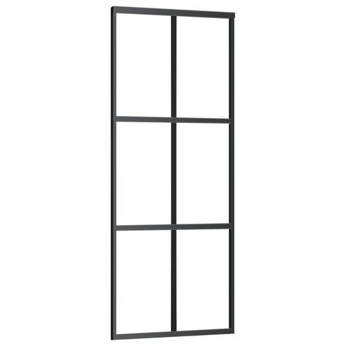 Schuifdeur 76x205 Zwart - Retourdeal - 41% Korting!, Doe-het-zelf en Verbouw, Deuren en Horren, Schuifdeur, Nieuw, Binnendeur