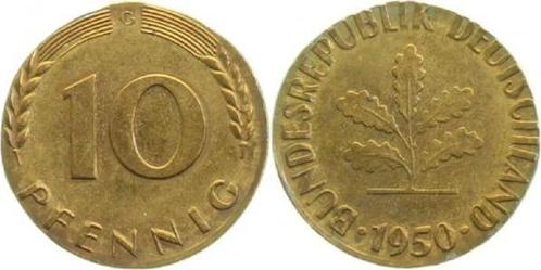 10 Pfennig Brd 50g auf 5 Pfennig Rohling gepraegt, Postzegels en Munten, Munten | Europa | Niet-Euromunten, Verzenden