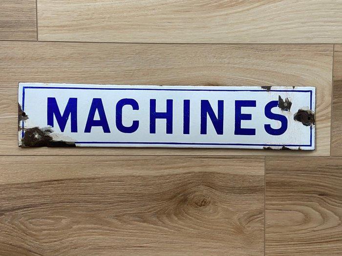 Machines - Plaque - Emaille, Antiek en Kunst, Antiek | Wandborden en Tegels