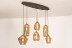 Rietveld Hanglampen - Bruin - Glas, Metaal, Verzenden, Nieuw