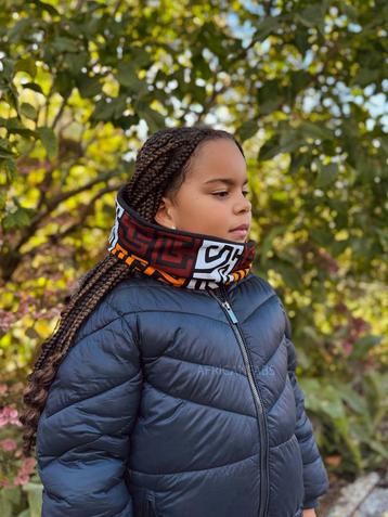 Warme Winter Colsjaal voor Kinderen met Afrikaanse print Uni beschikbaar voor biedingen