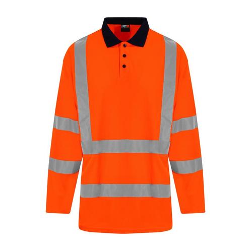 Reflecterende polo lange mouwen oranje, Tuin en Terras, Werkkleding, Verzenden