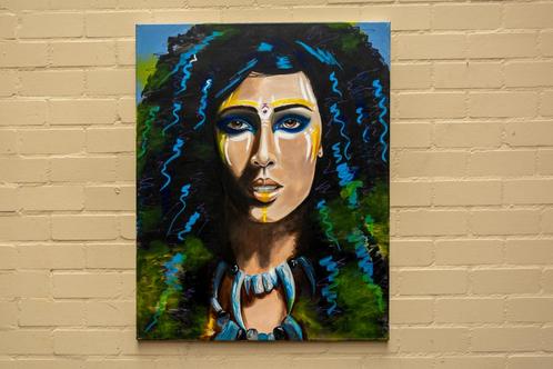 Portret Schilderij – Spirit of Strength (Schilderijen), Antiek en Kunst, Antiek | Woonaccessoires, Ophalen of Verzenden