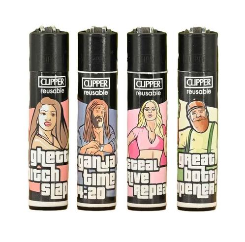 Clipper Aansteker - Grand Theft Auto       1 stuks, Verzamelen, Rookartikelen, Aanstekers en Luciferdoosjes, Nieuw, Ophalen of Verzenden