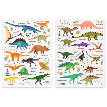 Stickers - Dinosaurussen - 2 Vellen - Scrapbook Hobby DIY St beschikbaar voor biedingen