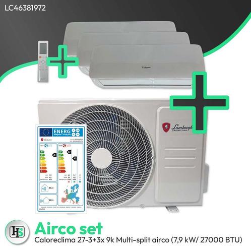 Caloreclima Multi-split airco wandmodel (7,9 kW / 27000 BTU), Witgoed en Apparatuur, Airco's, 100 m³ of groter, Koelen en Ontvochtigen