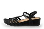 Sandalen in maat 37 Zwart | 10% extra korting, Verzenden, Zwart, Sandalen of Muiltjes, Gedragen
