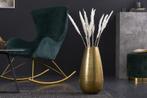 Elegante Vaas ORIENT 50cm goud in Grid Hammerschlag Design -, Huis en Inrichting, Woonaccessoires | Vazen, Ophalen of Verzenden