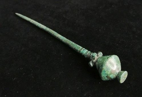Bronstijd Brons Papaver Hoofdband Speld - 18 mm (Zonder, Antiek en Kunst, Antiek | Overige Antiek