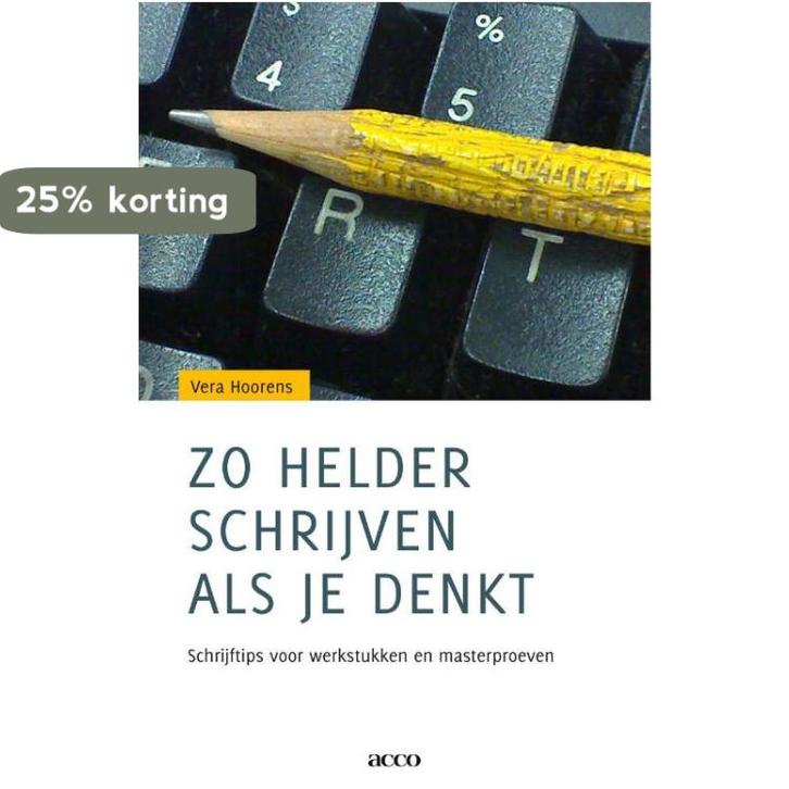 Zo helder schrijven als je denkt. Schrijftips voor, Boeken, Psychologie, Zo goed als nieuw, Verzenden