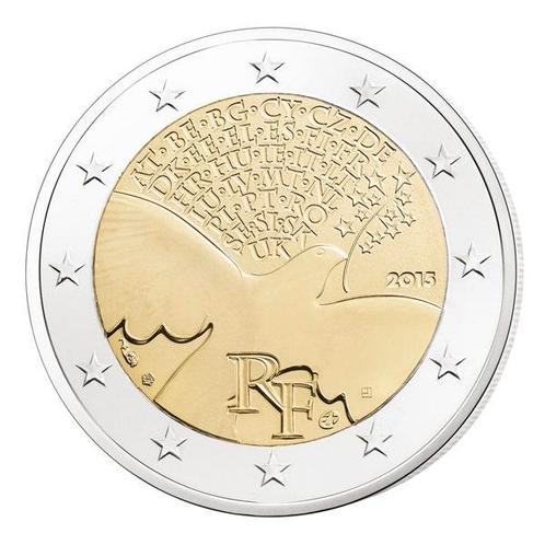 Frankrijk 2 Euro 70 Jaar Vrede 2015 UNC, Postzegels en Munten, Munten | Europa | Euromunten, Verzenden