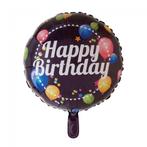 Helium Ballon Happy Birthday Ballonnen 45cm leeg, Nieuw, Verzenden