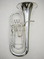 Gebruikte Euphonium Besson model 762 Verzilverd 3 ventielen, Ophalen of Verzenden, Zo goed als nieuw, Euphonium of Tenortuba, Met koffer of draagtas