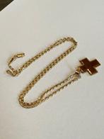 Hanger - 18 karaat Geel goud - Gouden kruis en ketting