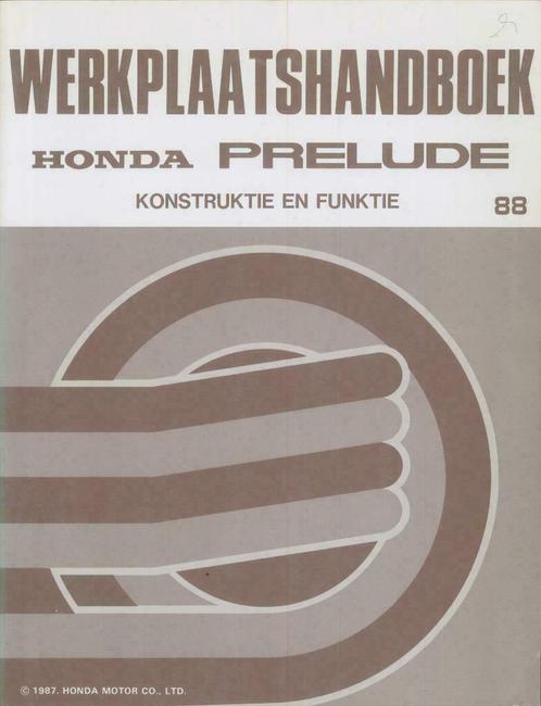 1988 Honda Prelude werkplaatshandboek Constructie en Functie, Auto diversen, Handleidingen en Instructieboekjes, Verzenden