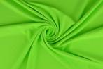 Lycra stof - Neon groen - Per 10 of 50 meter, Overige materialen, 120 cm of meer, Ophalen of Verzenden, Groen