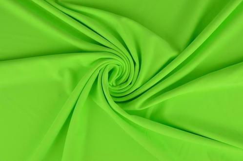 Lycra stof - Neon groen - Per 10 of 50 meter, Hobby en Vrije tijd, Stoffen en Lappen, 120 cm of meer, 200 cm of meer, Groen, Nieuw