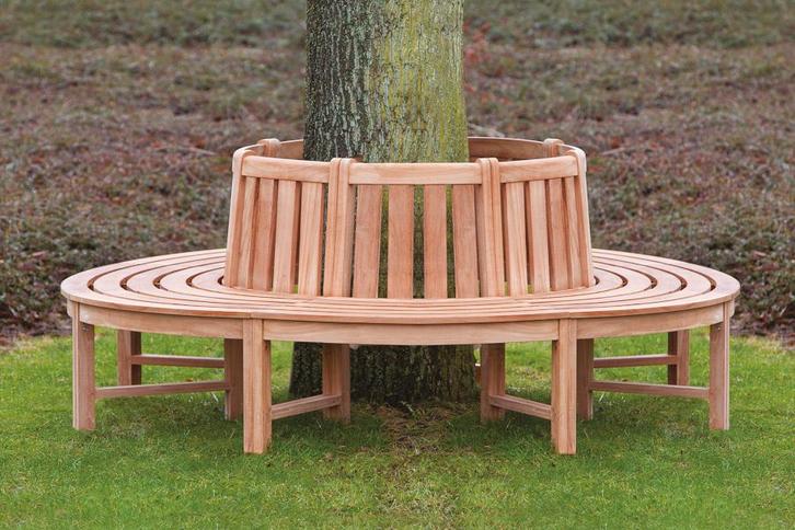 Rockwood® Boombank Teak Hardhout 2.20m inclusief montage, Tuin en Terras, Tuinsets en Loungesets, Nieuw, Hout, Ophalen of Verzenden