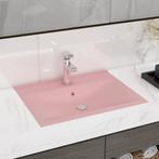 vidaXL Wastafel met kraangat 60x46 cm keramiek matroze, Verzenden, Nieuw