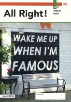 All Right! / 3 B vmbo-gt Engels 9789402066180 Malmberg, Verzenden, Gelezen, Malmberg