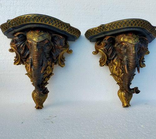 sculptuur, olifantconsole,s - 31 cm - resin, Antiek en Kunst, Kunst | Designobjecten