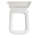 Toiletzitting met Deksel Wiesbaden Carré Softclose Wit, Ophalen of Verzenden, Nieuw, Overige typen