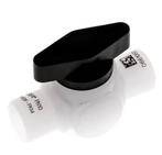 PVDF 2-Weg Kogelkraan G 1/4 FKM Vacuüm, Verzenden, Nieuw